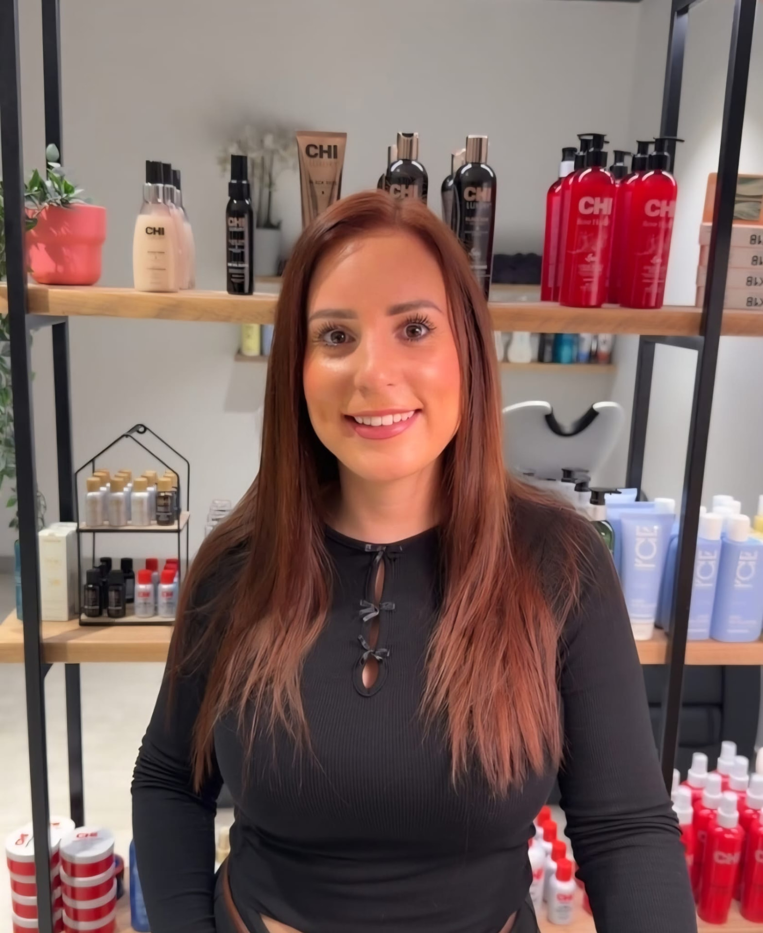 Andrea, zaakvoerster van @hair